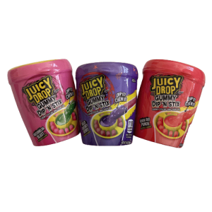 Juicy Drop Gummy Dip 'N Stix, Knock-Out Punch, Ages 4+ - 3.4 oz