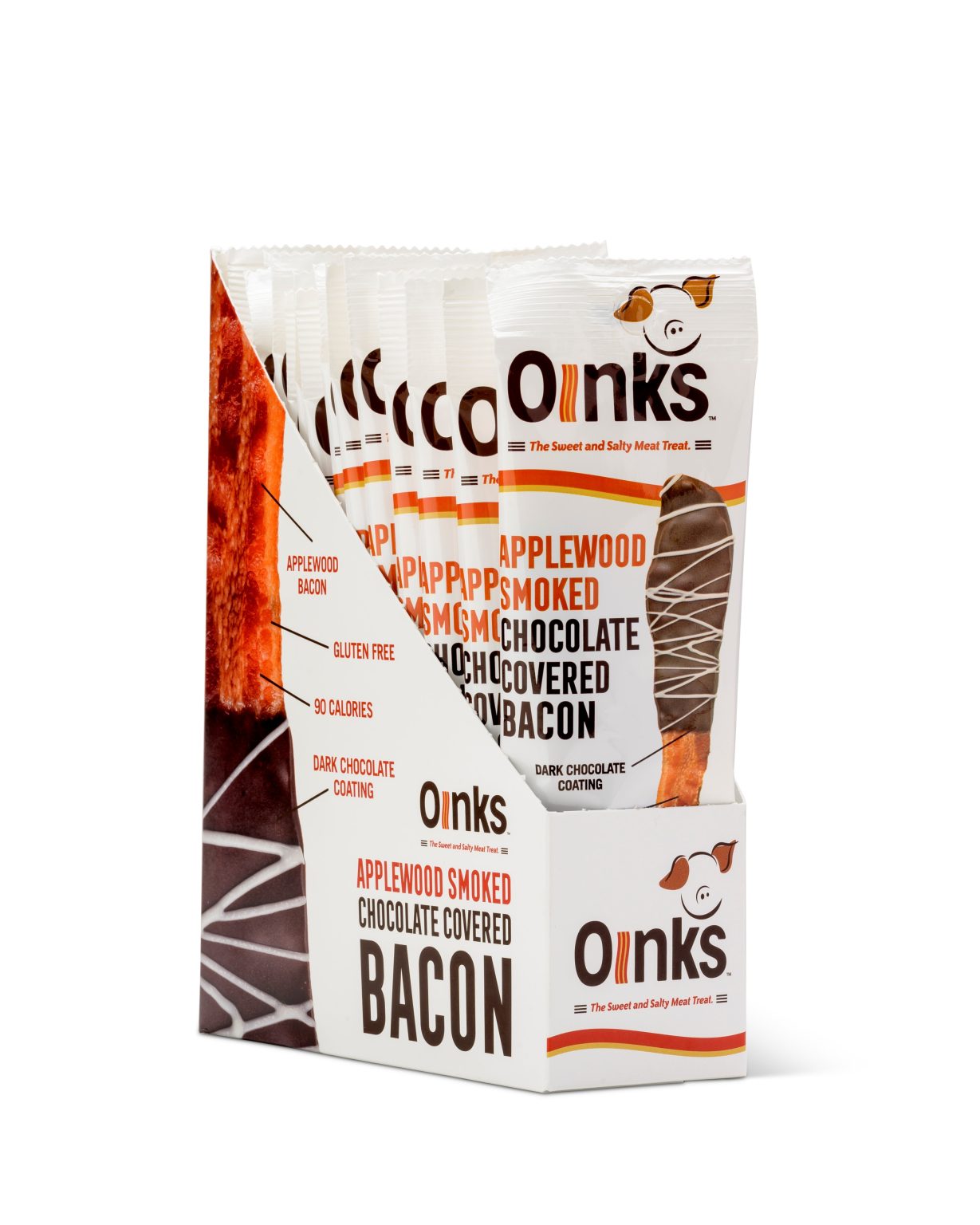 Oinks Spicy Chocolate Covered Bacon Strips Grandpa Joe's Candy Shop