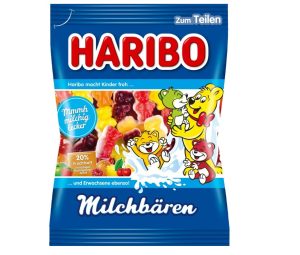 German Haribo Milchbären - 160g Bag - Milk Bears