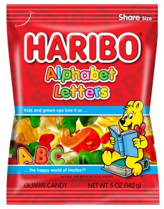 Haribo Alphabet Letters, 5oz Bag