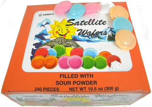 Satellite Wafers - 240 Piece Box Of Nostalgic Candy By Gerrit Verburg - Free Shipping