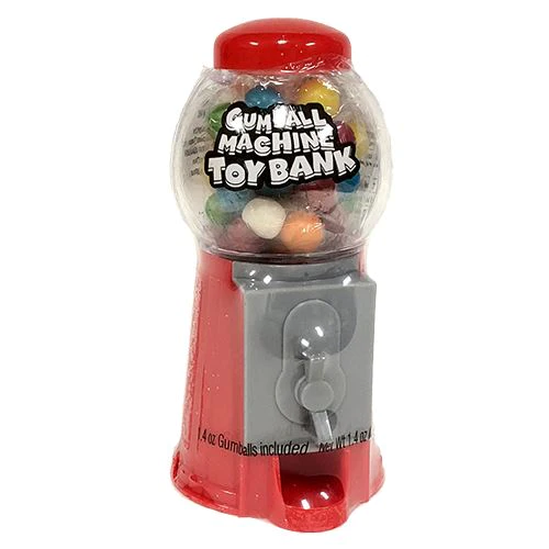 Gumball Machine Toy Bank 1.4oz - Grandpa Joe's Candy Shop