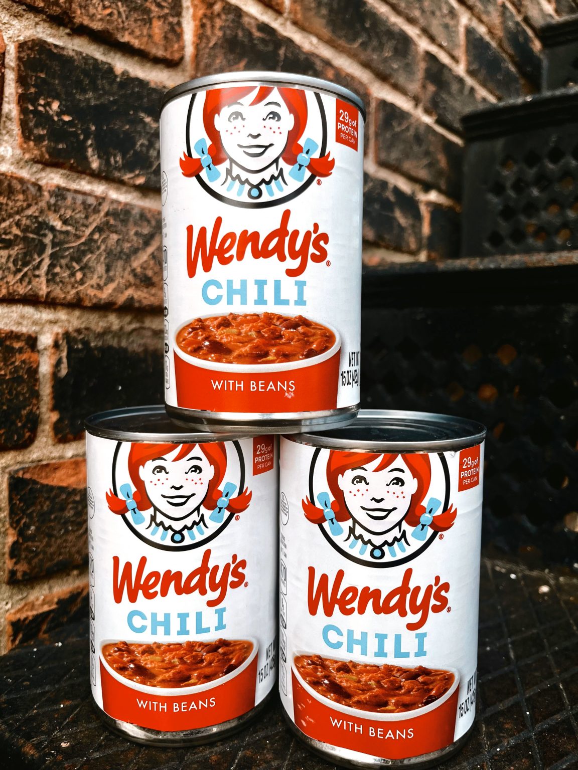 Wendy's Canned Chili With Beans 15oz Can Grandpa Joe's Candy Shop