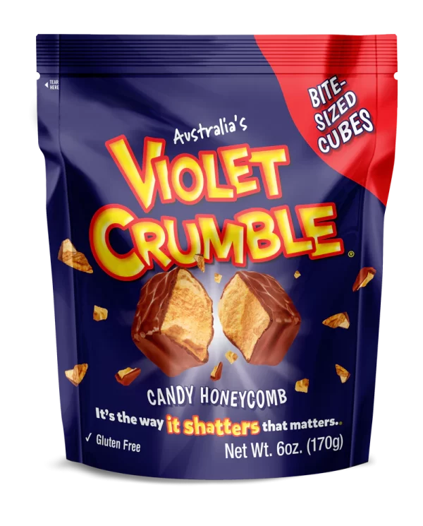 Violet Crumble Bite Sized Cubes 6oz Bag