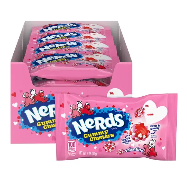 Nerds Valentine Gummy Clusters 3oz Bag - Grandpa Joe's Candy Shop