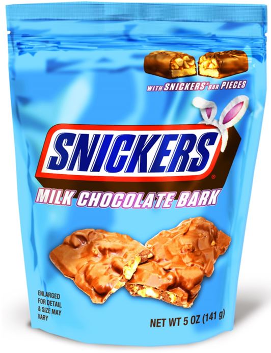 Snickers Easter Milk Chocolate Bark, 5oz - Grandpa Joe's Candy Shop