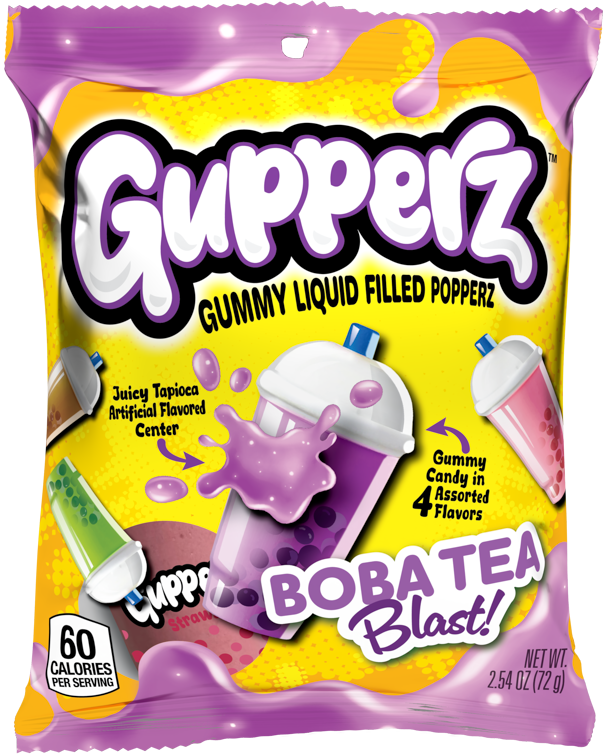 Gupperz Boba Tea Blast, 2.54oz - Grandpa Joe's Candy Shop