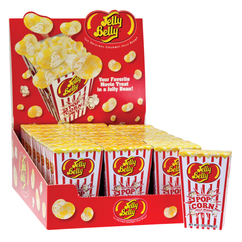 Jelly Belly Buttered Popcorn Jelly Beans, 1.75oz Grandpa Joe's Candy Shop