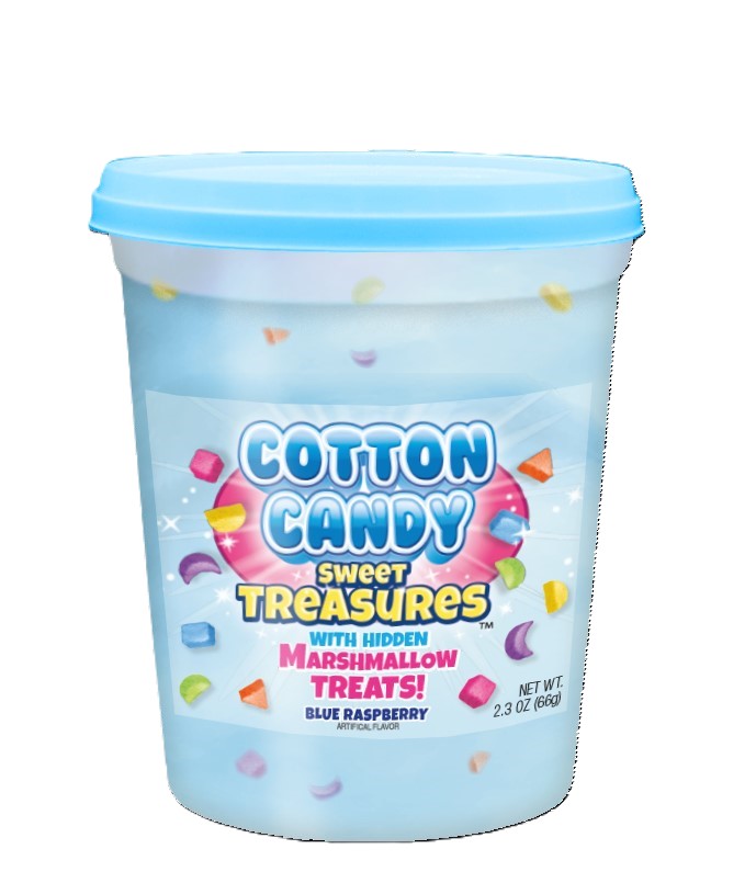 Sweet Treasures w/Marshmallows Cotton Candy, 2oz Tubs - Grandpa Joe's ...