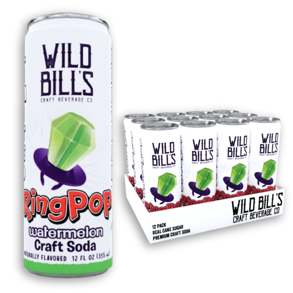 Wild Bill's Ring Pop, Watermelon, 12oz Can - 1 Can - Grandpa Joe's ...