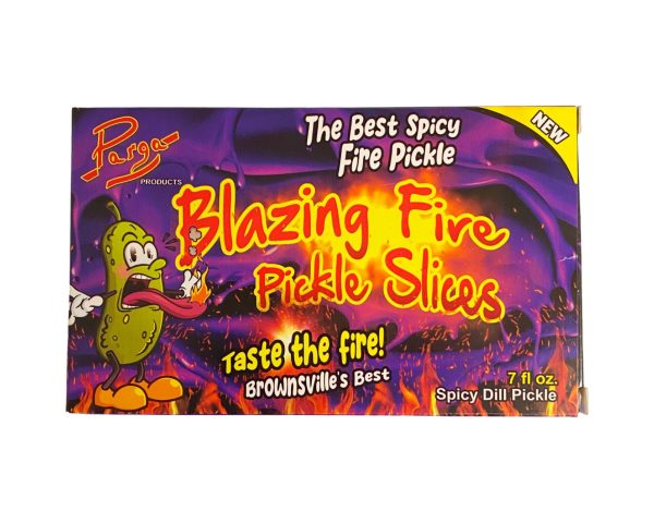 Parga Pickle Slices, Blazing Fire, 7oz Theater Box