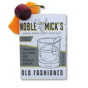 Noble Mick's - Single Serve Cocktail Mix - Old Fashion - Single Serve - 0.21oz