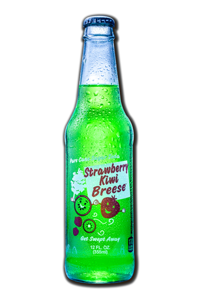 Excel Strawberry Kiwi Breese, 12oz Glass Bottle Soda - Grandpa