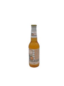 Brau Brothers Peaches 'n Cream, 12oz Glass Bottle Soda