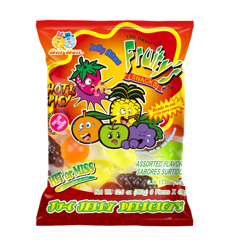 Fruity's Ju-C Jellies Hot & Spicy 12.6oz Bag - Grandpa Joe's Candy