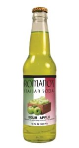 Romano's Italian Soda - Sour Apple, 12oz Glass Bottle Soda