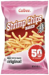 Calbee Baked Shrimp Chips Original 4oz Bag