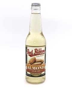 Red Ribbon Almond Cream, 12 Fl oz Glass Bottle Soda