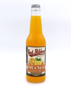 Red Ribbon Orange, 12 Fl oz Glass Bottle Soda
