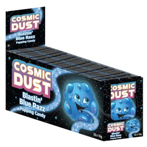 Cosmic Dust Blastin' Blue Razz Popping Candy .35oz Pouch