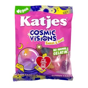 Katjes Cosmic Visions Sweet & Sour, 4.9oz Peg Bag