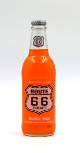 Route 66 Sodas Orange Soda, 12fl oz Glass Bottle Soda