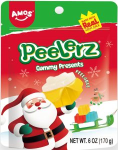 Amos Peelerz Holiday Gummy Presents, 6oz