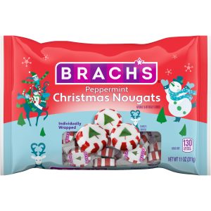 Brach's Peppermint Christmas Nougats, 11oz Bag