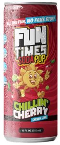 Fun Times Soda Pop - Chillin' Cherry Lime, 12fl oz Can