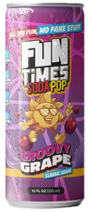 Fun Times Soda Pop - Groovy Grape, 12fl oz Can