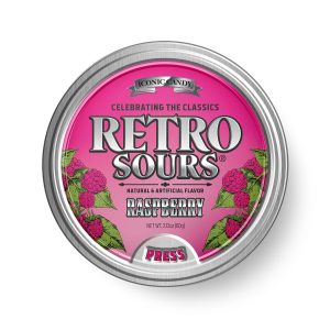 Retro Sours Raspberry, 2.12oz Tin