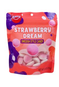 Amos Swedish Style Candy Strawberry Dream 9.5oz Bag