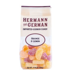 Hermann the German - Orange & Lemon Candy, 5.29oz Bag
