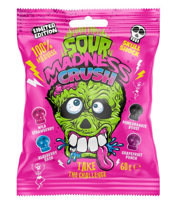 Limited Import - Sour Madness Crush Candy 60g - Grandpa Joe's