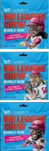 Big League Chew Curve Ball Cotton Candy Gum - 2.12oz Pouch