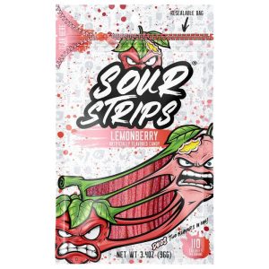 Sour Strips Duos Lemonberry 3.4oz Peg Bag