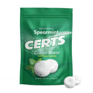 Certs Spearmint Classic Mints w/Flavor Crystals 1.2oz Bag