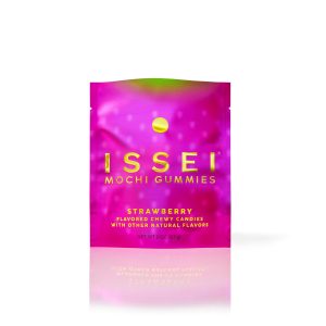 Issei Mochi Gummies, Strawberry Chewy Candies 2oz Bag