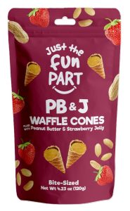 Just the Fun Part, Mini Waffle Cones PB&J Straw 4.23oz Bag