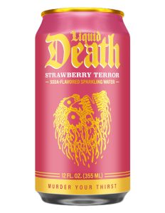 Liquid Death Strawberry Terror Sparkling Water, 12fl oz