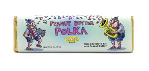 Yinzer Bar Peanut Butter Polka Milk Chocolate with Peanuts, 2oz Bar
