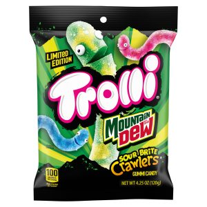 Trolli Mountain Dew Limited Edition Sour Brite Crawlers 4.25oz Bag