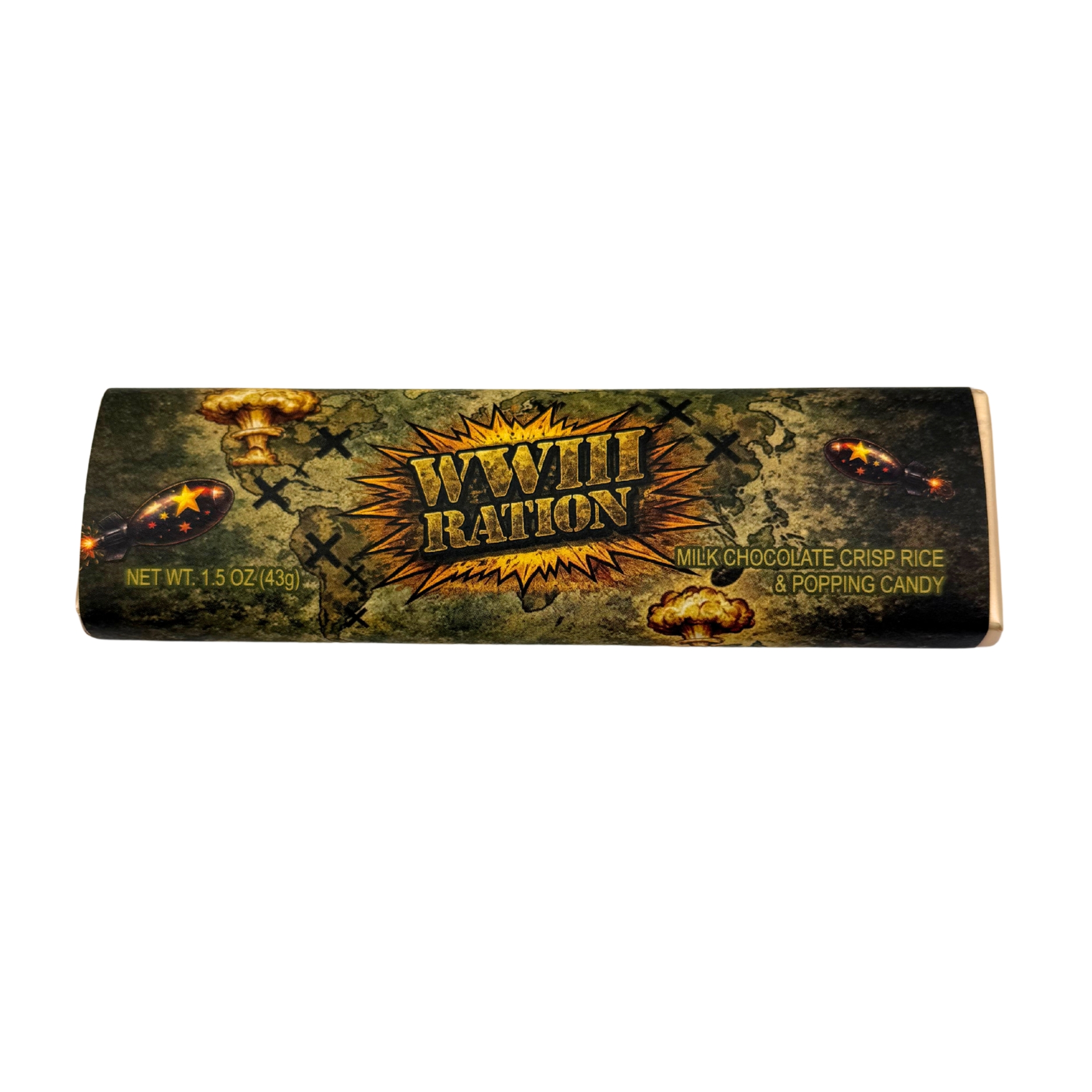 World War 3 WWIII Ration Chocolate Bar, 1.5oz Bar