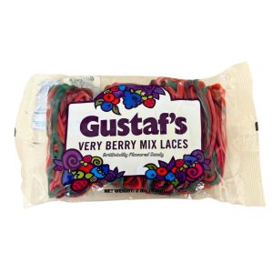 Gustaf's Licorice Laces Very Berry - Bulk Candy - 8oz