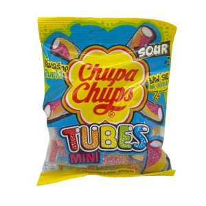 Limited Import - Chupa Chups Mini Sour Tubes, 90g Peg Bag