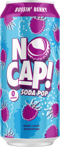 NO CAP! Soda Pop Bussin' Berry, 16oz can