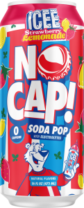 NO CAP! Soda Pop ICEE Strawberry Lemonade, 16oz can