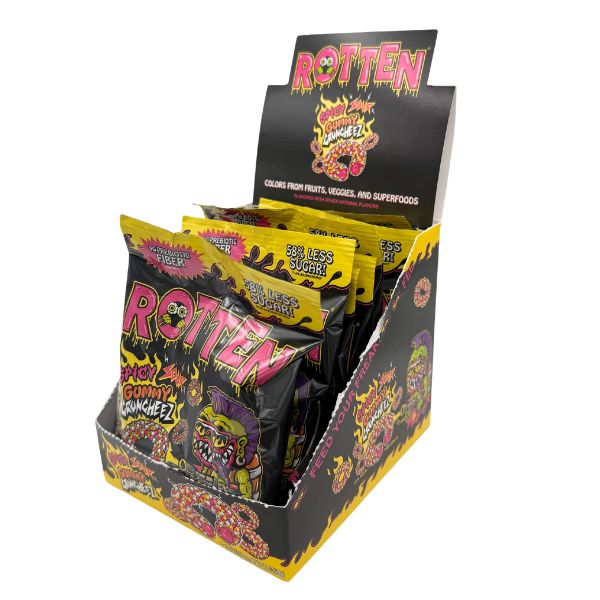 Rotten Spicy Sour Gummy Cruncheez 1.8oz Bag - Image 2