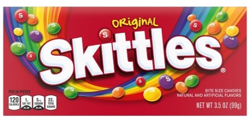 Skittles Original Fruity Candy 3.5oz Theater Box