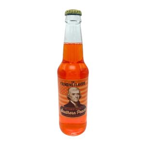 USA 250 Founding Flavors Jefferson Southern Peach, 12fl oz Glass Bottle Soda
